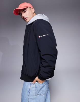 Champion Champion Legacy bomber jacket in black