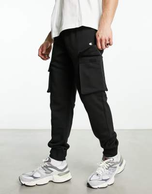 Champion Legacy cargo joggers in black - ASOS Price Checker