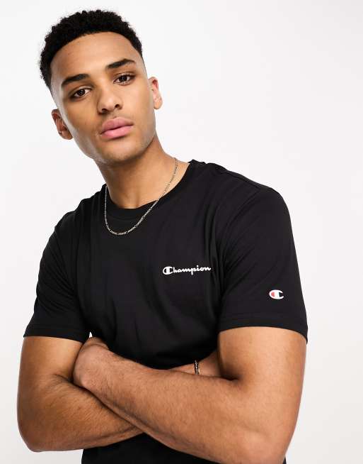 Champion – Legacy – Czarny T-shirt z małym logo