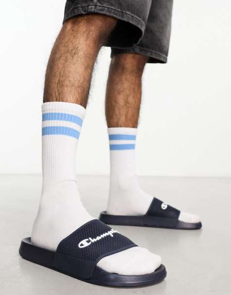 Champion Legacy Daytona unisex sliders in navy - view 1