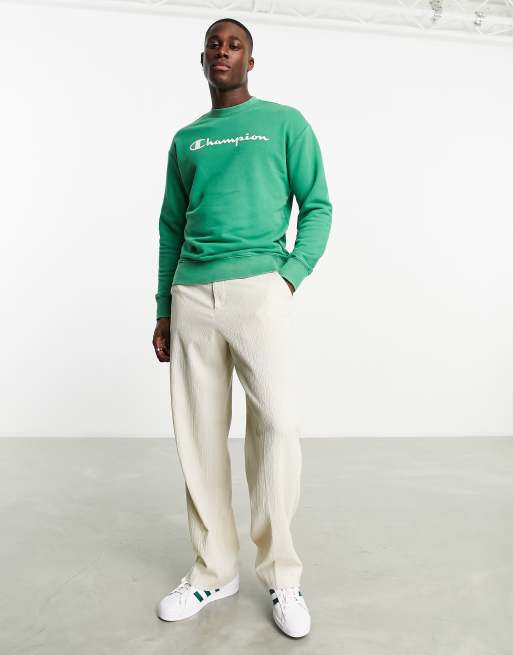 Champion Legacy old school sweatshirt in washed green