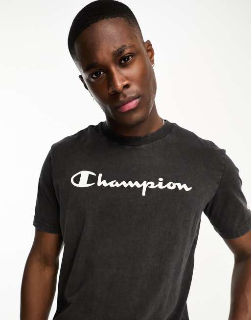 Champion Legacy Old School T shirt Noir d lav ASOS