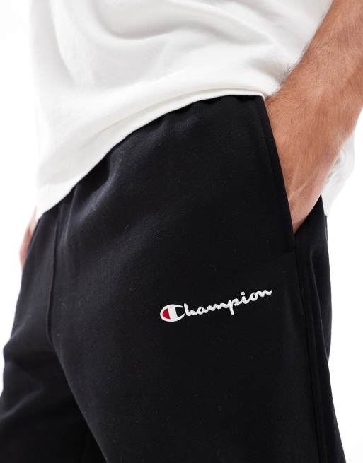 Mens black champion joggers clearance