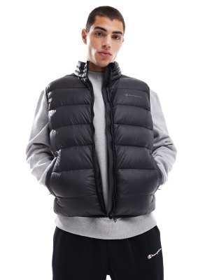 Champion Legacy puffer gilet in black φωτογραφία