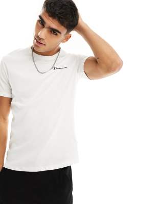 Champion Champion Legacy ribbed t-shirt in white