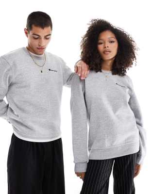 Champion - Legacy - Sweat unisexe avec logo sur la poitrine à gauche - Gris