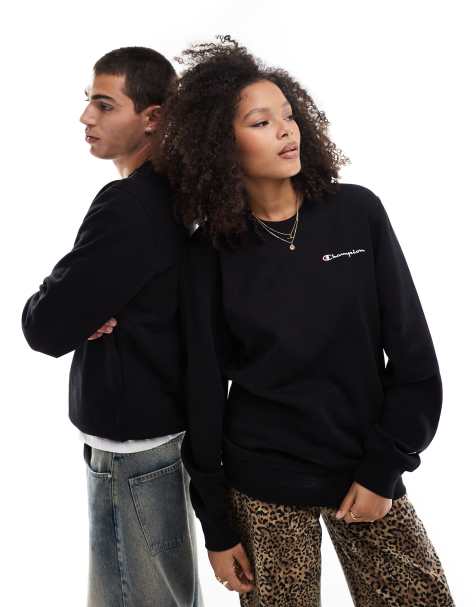Champion - Legacy - Sweat unisexe avec logo sur la poitrine à gauche - Noir - view 1