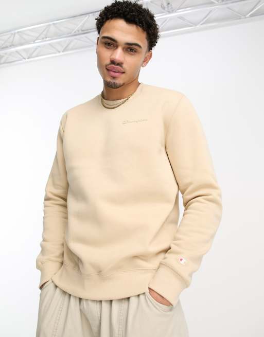 Champion Legacy sweatshirt with tonal logo in beige ASOS