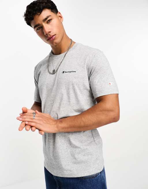 Champion – Legacy – Szary T-shirt z małym logo