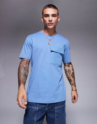 Champion - Legacy - T-shirt à poche - Bleu