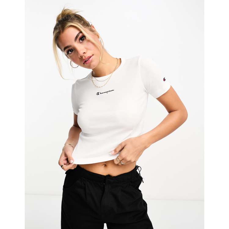 womens white champion t shirt