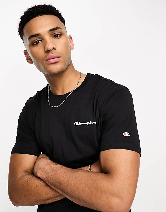 Champion - legacy t-shirt with small logo in black