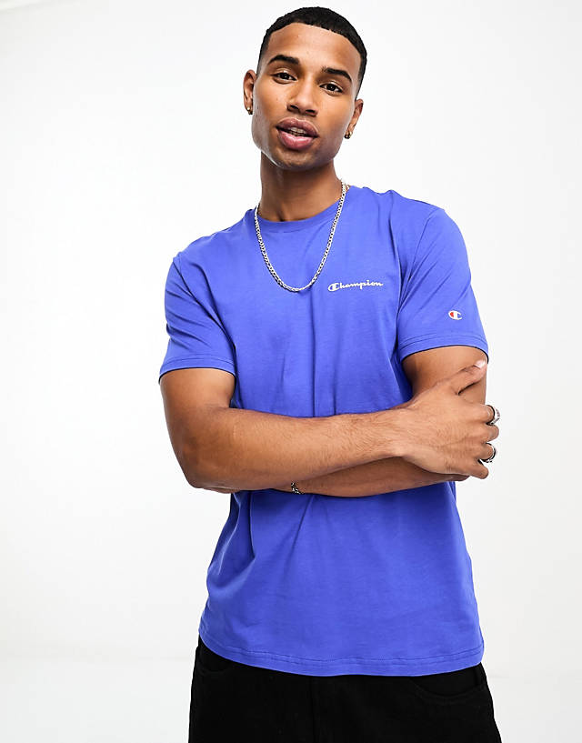 Champion - legacy t-shirt with small logo in blue