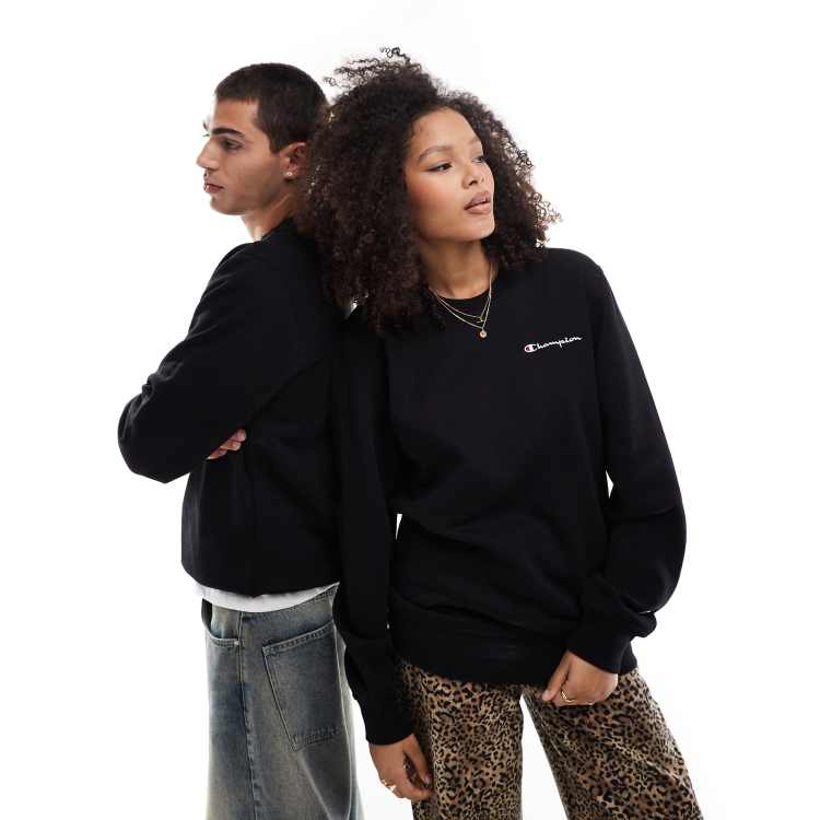 Champion colour block chest logo sweatshirt store