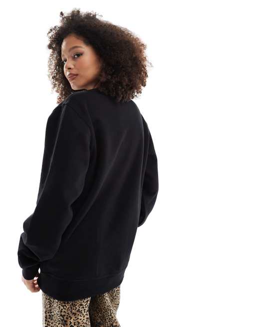 Champion - Legacy - Unisex - Sort sweatshirt med logo på venstre bryst, 4 af 4