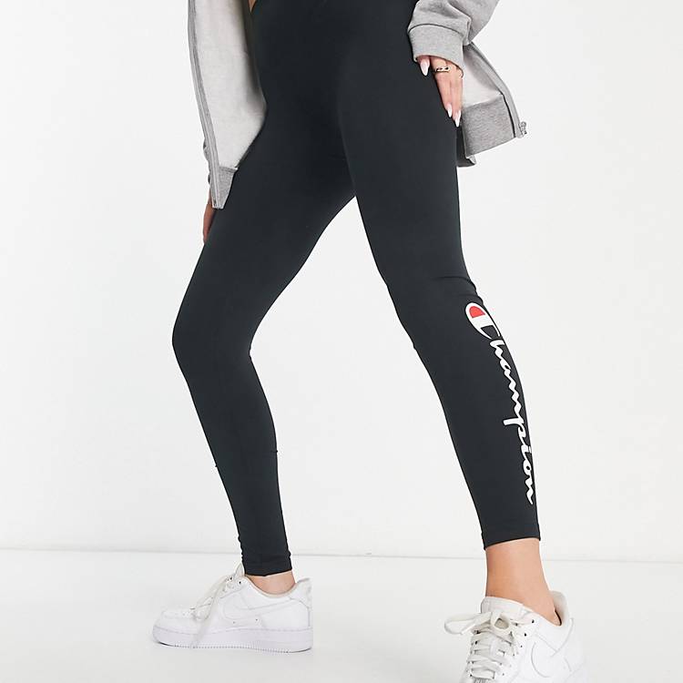 Champion leggings with large side logo in black