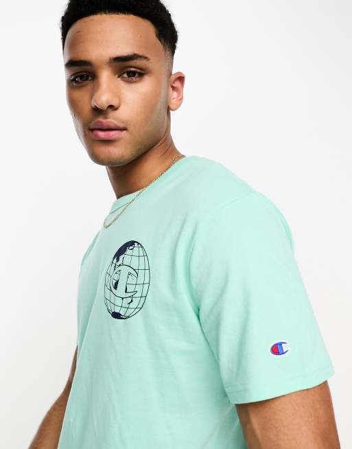 Champion lightweight T-shirt with chest peace print in white | ASOS