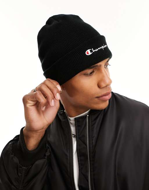 Champion store black beanie