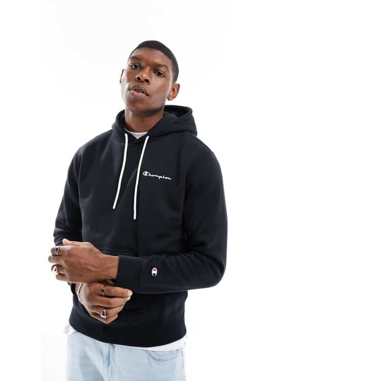 Champion logo hoodie in black ASOS