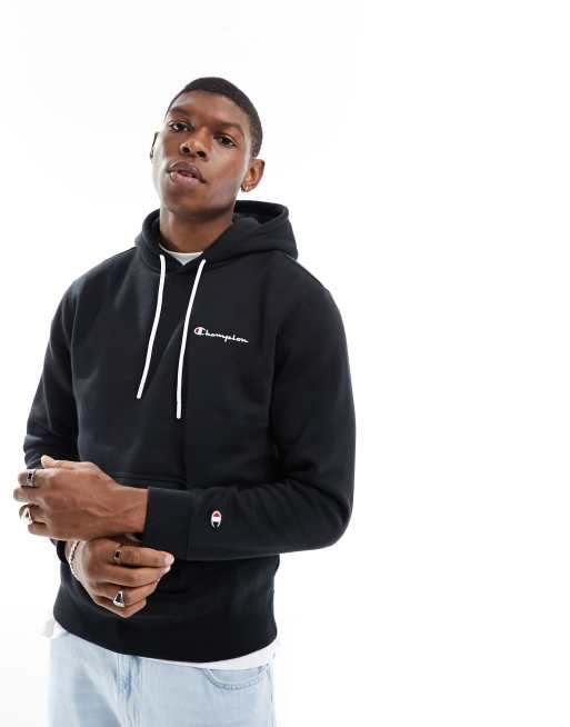 Champion logo hoodie in black | ASOS