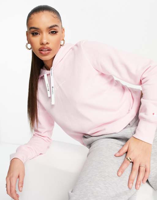 Light pink outlet hoodie champion