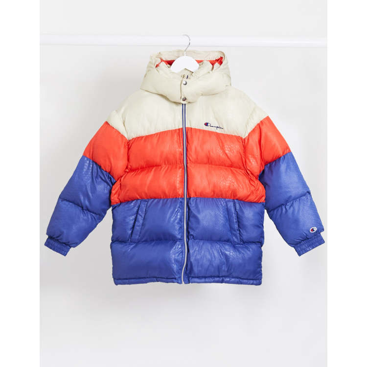 Champion puffer jacket store red