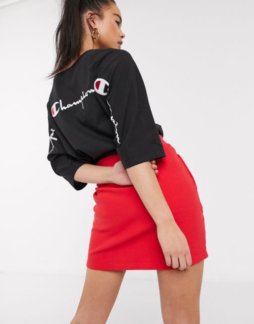 Champion crop cheap top and skirt