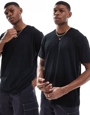 Champion - Lot de 2 t-shirts - Noir