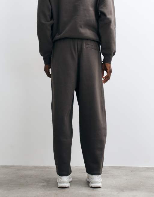 Champion Main Street barrel leg drawstring jogger in brown, 3 of 5