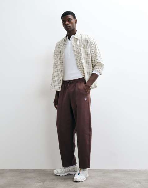 Champion Main Street barrel leg drawstrings pants in brown - view 1