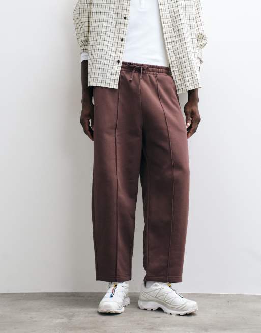 Champion Main Street barrel leg drawstrings pants in brown, 2 of 5