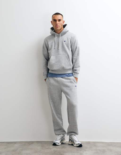 Champion Modern Heritage elastic cuff trackies in grey, 1 of 5