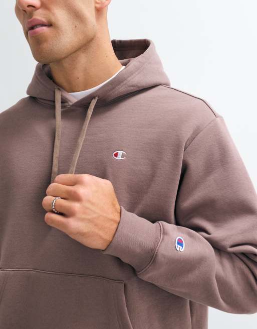 Champion Modern Heritage hooded sweatshirt in brown, 2 of 5