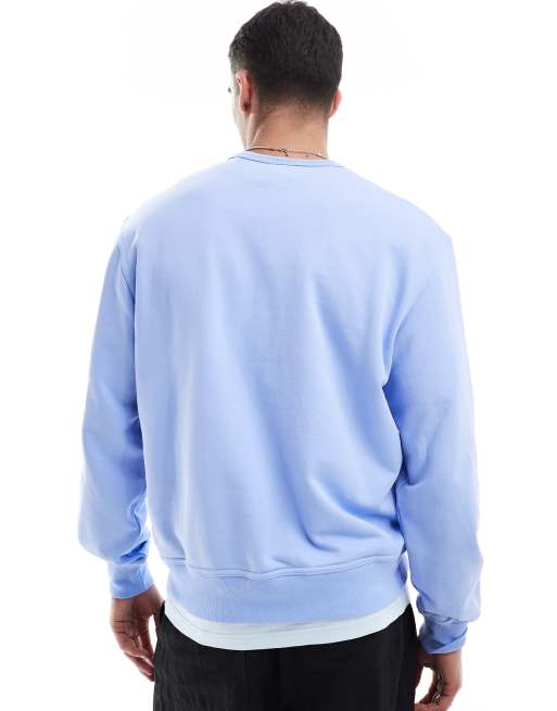 Champion – Niebieska bluza z okrągłym dekoltem i logo  , 4 z 4