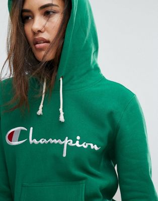 champion script logo boyfriend hoodie