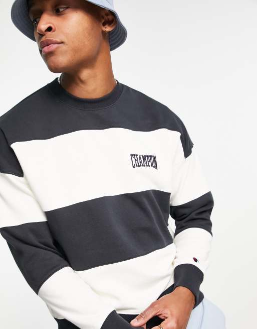 Champion striped long store sleeve tee