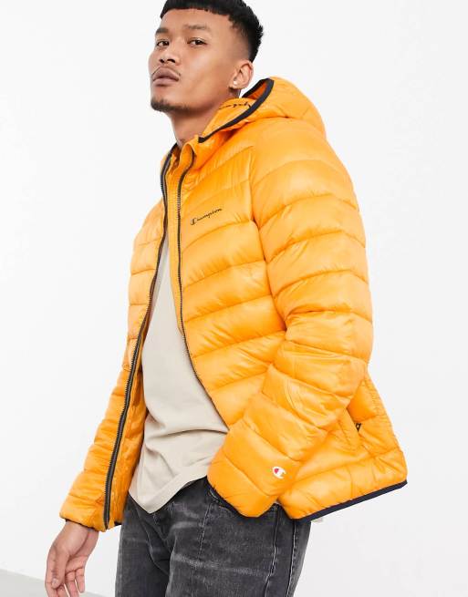 Champion windbreaker best sale mens orange