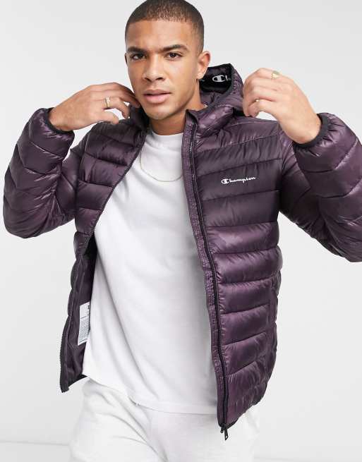 Champion jacket store mens purple