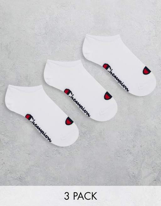 Champion - Pakke med 3 par hvide sokker til sneakers
