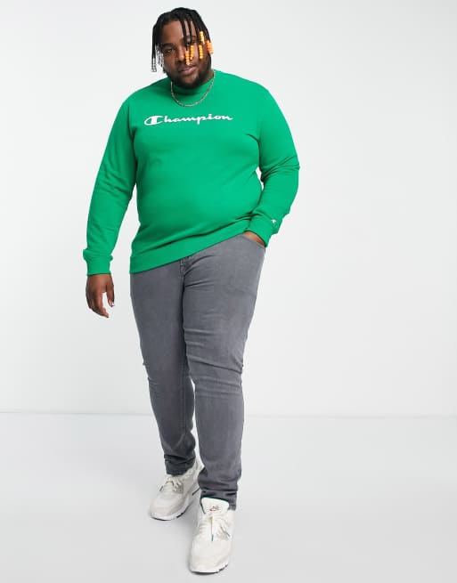 Champion sweater dark outlet green sneakers