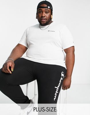 Champion Plus t-shirt with script logo in white