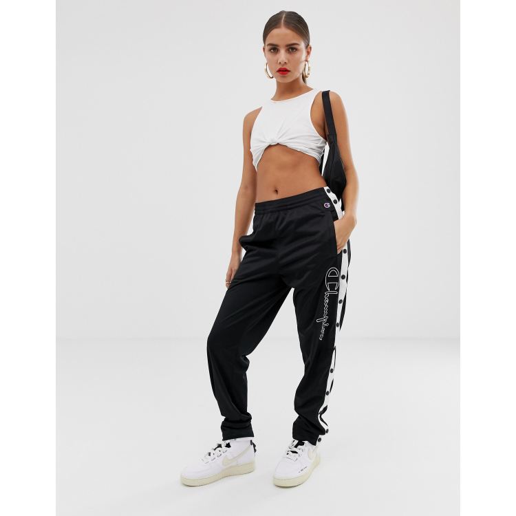 Champion popper cheap tracksuit bottoms