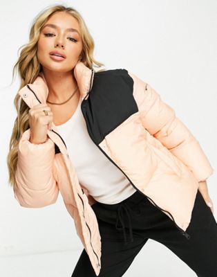 Champion puffer jacket in pink
