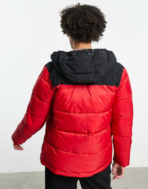 Champion red hot sale bubble jacket