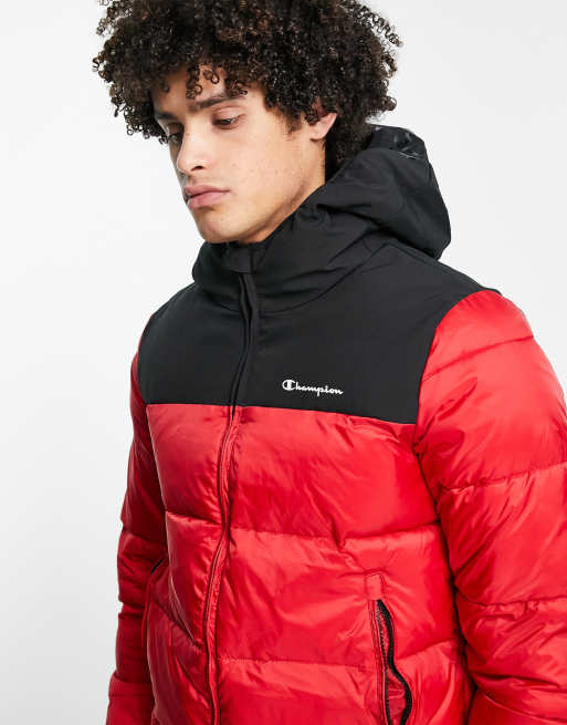 Red and hot sale black puffer