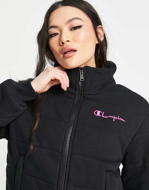 Champion puffer with logo in black |