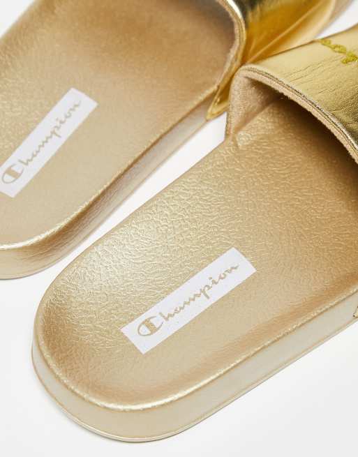 Champion store metallic slides