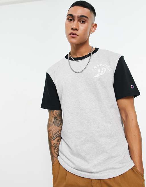 Champion raglan t-shirt in gray