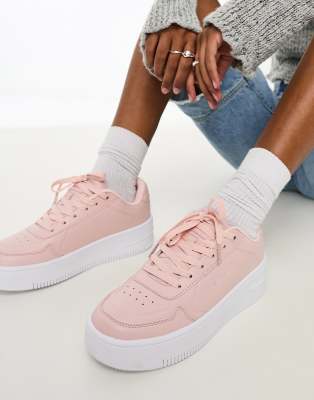 Champion - Rebound 2.0 - Sneaker in Rosé und Weiß mit niedrigem Schaft-Rosa