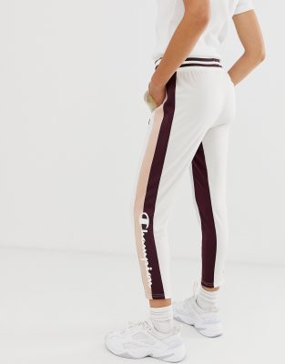 champion logo stripe tracksuit